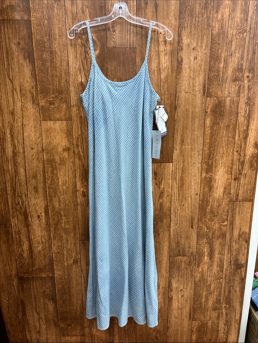 NWT Karen Kane Light Blue Maxi Slip Dress